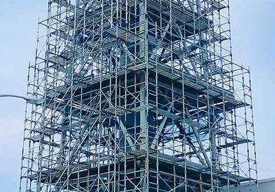 煙突足場組立・リース